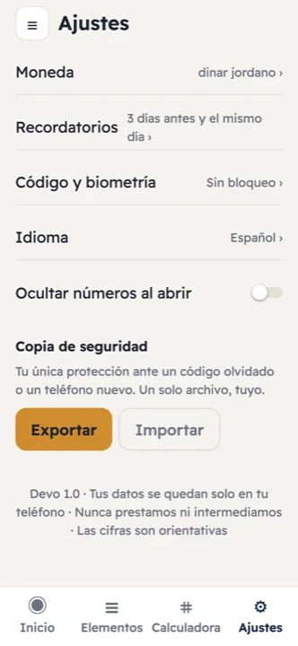 Tus datos se quedan solo en tu teléfono