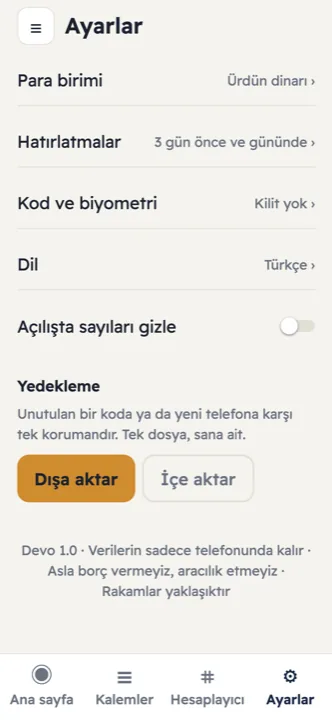 Verilerin sadece telefonunda kalır